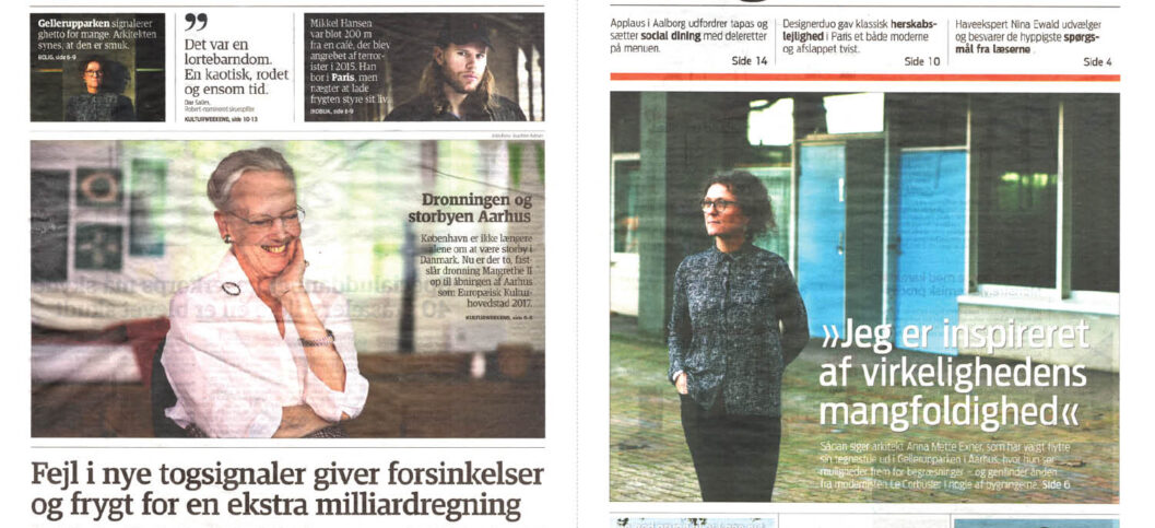 På forsiden af Jyllands-Posten